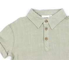 Lil Atelier moss gray skjorte/top